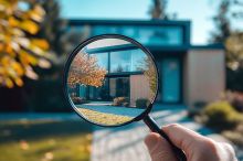 Foto: Haus und Lupe